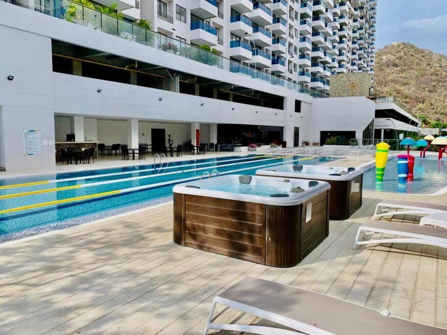 Samaria Club De Playa By Santa Marta Playa Resort, Preciosos Apartamentos En El Sector Exclusivo De Pozos Colorados ภายนอก รูปภาพ