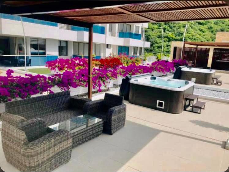 Samaria Club De Playa By Santa Marta Playa Resort, Preciosos Apartamentos En El Sector Exclusivo De Pozos Colorados ภายนอก รูปภาพ